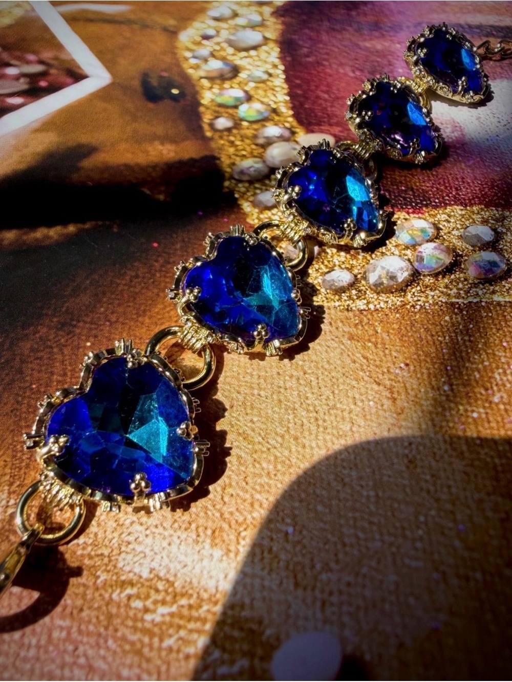 New Feed me Gems Bracelet Sapphire Blue Heart Aphrodite